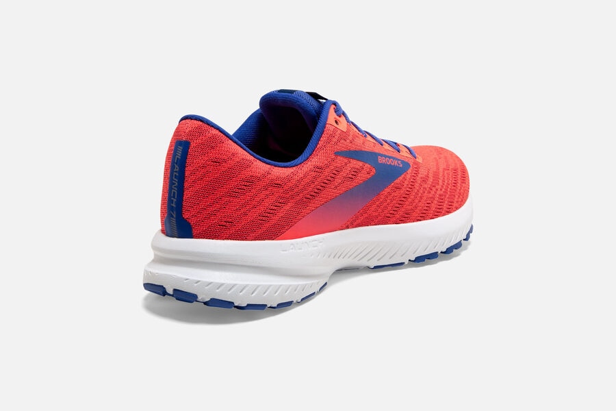 Brooks Launch 7 Road Running Shoes - Womens - Orange/Blue - CS8473061